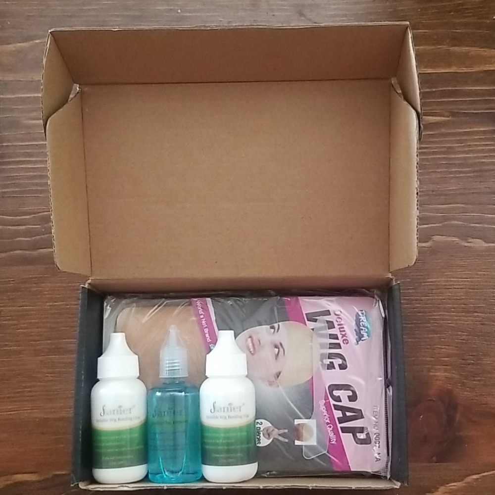 NIB Janier/Dreamworld Wig Cap/Glue Set